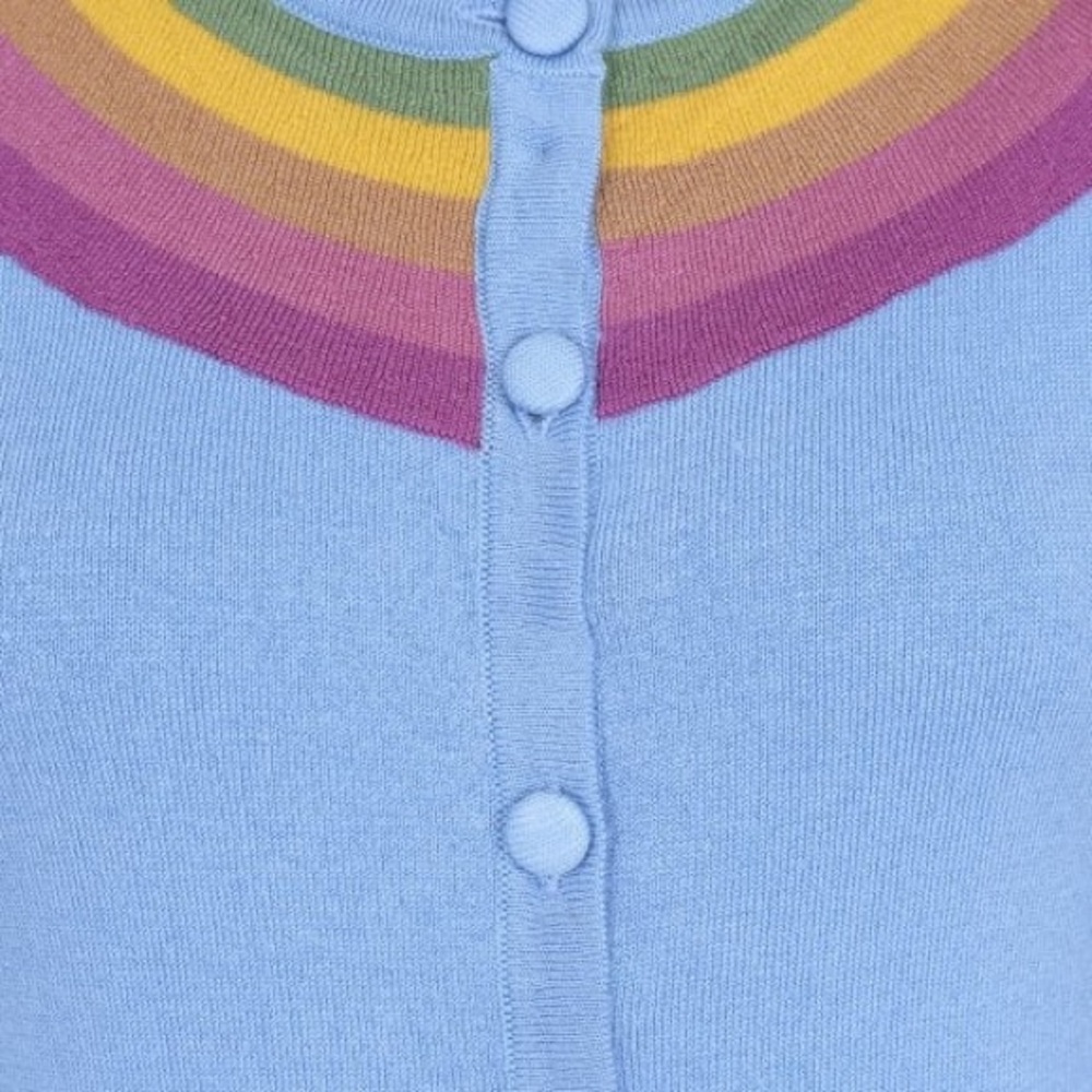 COLLECTIF Mainline Hallie Rainbow Sweater - Picture 5 of 6